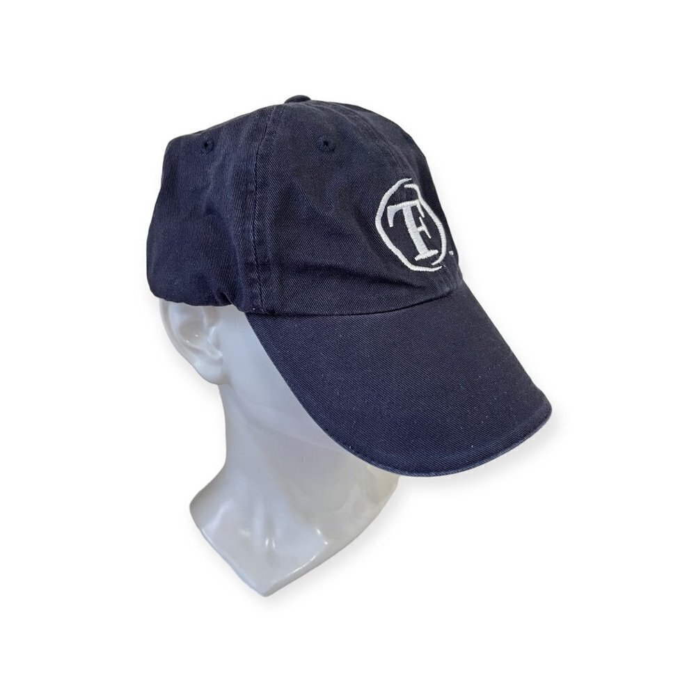 Totally Fine Blue Denim Fitted Embroidered Strapback Hat - Picture 2 of 7